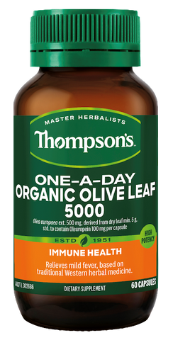 Thompson’s One-a-day Organics Olive Leaf 5000 mg 60C