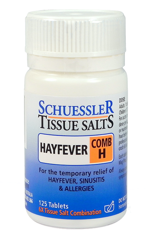 Martin & Pleasance Schuessler Tissue Salts Comb H (Hayfever) 125T