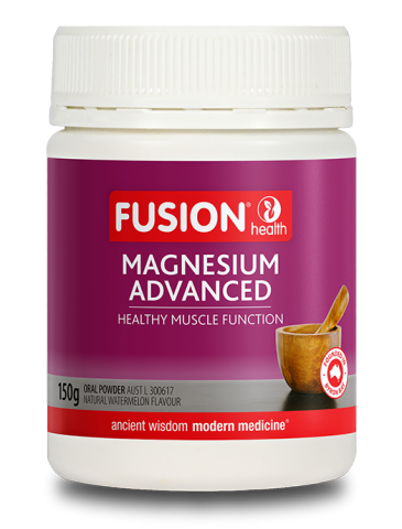 Fusion Health Magnesium Advanced 150g Powder Watermelon Flavour