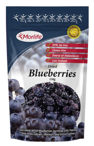 Morlife Dried Blueberries 150g