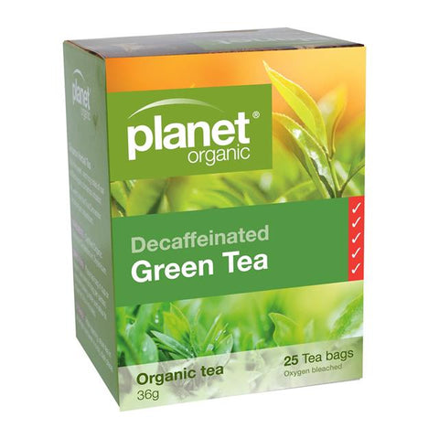 Planet Organic Green Tea Decaffeinated  Tea 25 Tea Bags