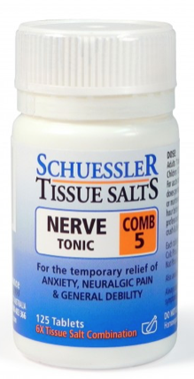 Martin & Pleasance Schuessler Tissue Salts Comb 5 Nerve Tonic 125T