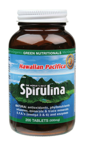 Green Nutritionals Hawaiian Pacifica Spirulina 500mg 200T