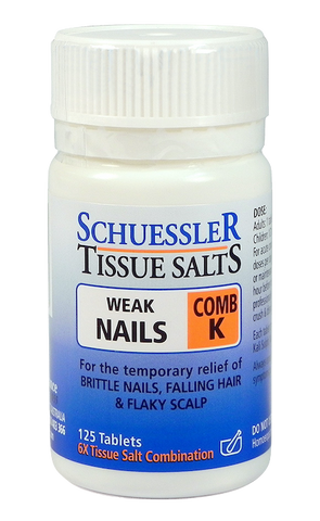 Martin & Pleasance Schuessler Tissue Salts Comb K (Weak Nails) 125T
