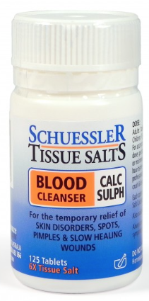 Martin & Pleasance Schuessler Tissue Salts Calc Sulph Blood Cleanser 125T