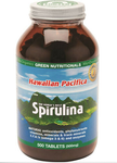 Green Nutritionals Hawaiian Pacifica Spirulina 500mg 500 T