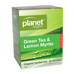 Planet Organic Green Tea & Lemon Myrtle Tea 25 Tea Bags