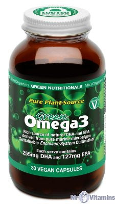 Green Nutritionals Pure Plant-Source  Omega3 30 Veg Cap