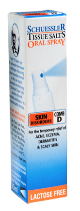 Martin & Pleasance Schuessler Tissue Salts Comb D Skin Disorders Spray 30ml