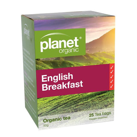 Planet Organic English Breakfast Tea 25 Tea Bags