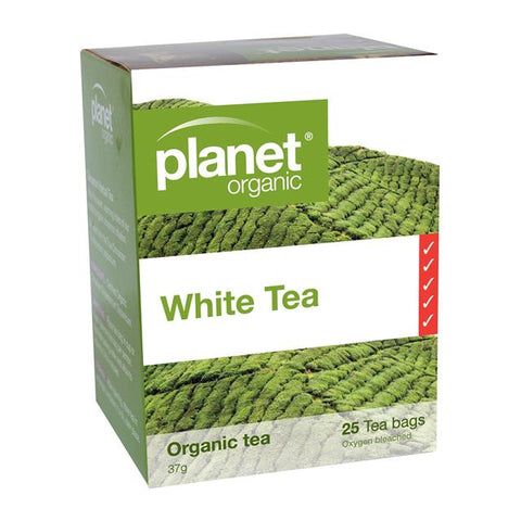 Planet Organic White Tea 25 Tea Bags