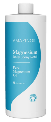 Amazing Oils Magnesium Daily Spray Refill Pure Magnesium Oil 1L