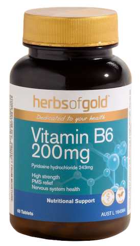 Herbs of Gold Vitamin B6 200mg 60T