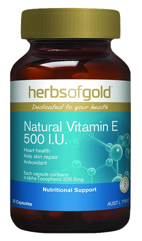Herbs Of Gold Natural Vitamin E 500IU 50C