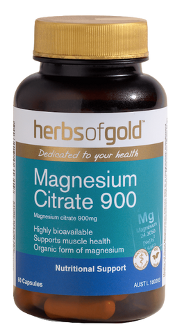 Herbs of Gold Magnesium Citrate 900 120VC