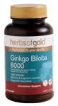 Herbs Of Gold Ginkgo Biloba 6000 60VC