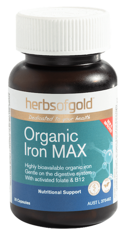 Herbs of Gold Organic Iron Max 30VC