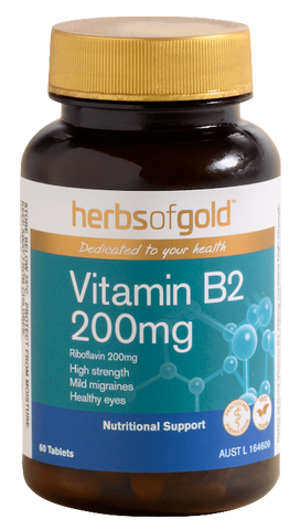 Herbs of Gold Vitamin B2 200mg 60T