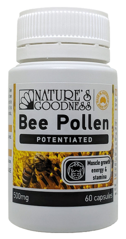 Nature's Goodness Activ Bee Pollen 500mg 60C