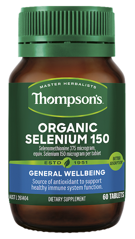 Thompson’s Organic Selenium 150mcg 60T