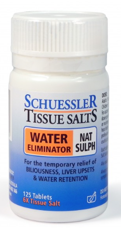 Martin & Pleasance Schuessler Tissue Salts Nat Sulph Water Eliminator 125T