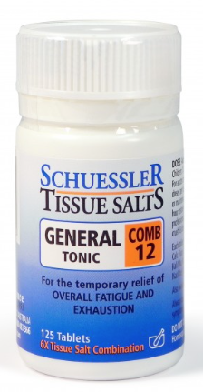Martin & Pleasance Schuessler Tissue Salt Comb 12 General Tonic 125 T