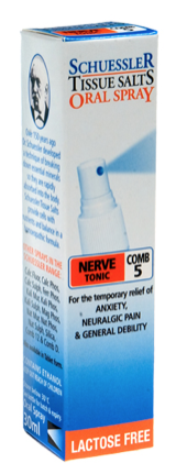 Martin & Pleasance Schuessler Tissue Salts Comb 5 Nerve Tonic Spray 30ml