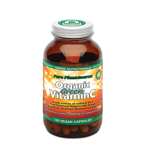 Green Nutritionals Organic Green Vitamin C 600mg 120C