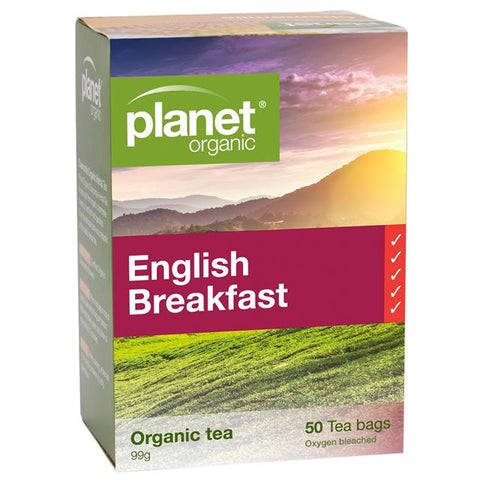 Planet Organic English Breakfast Tea 50 Tea Bags