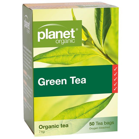 Planet Organic Green Tea 50 Tea Bags